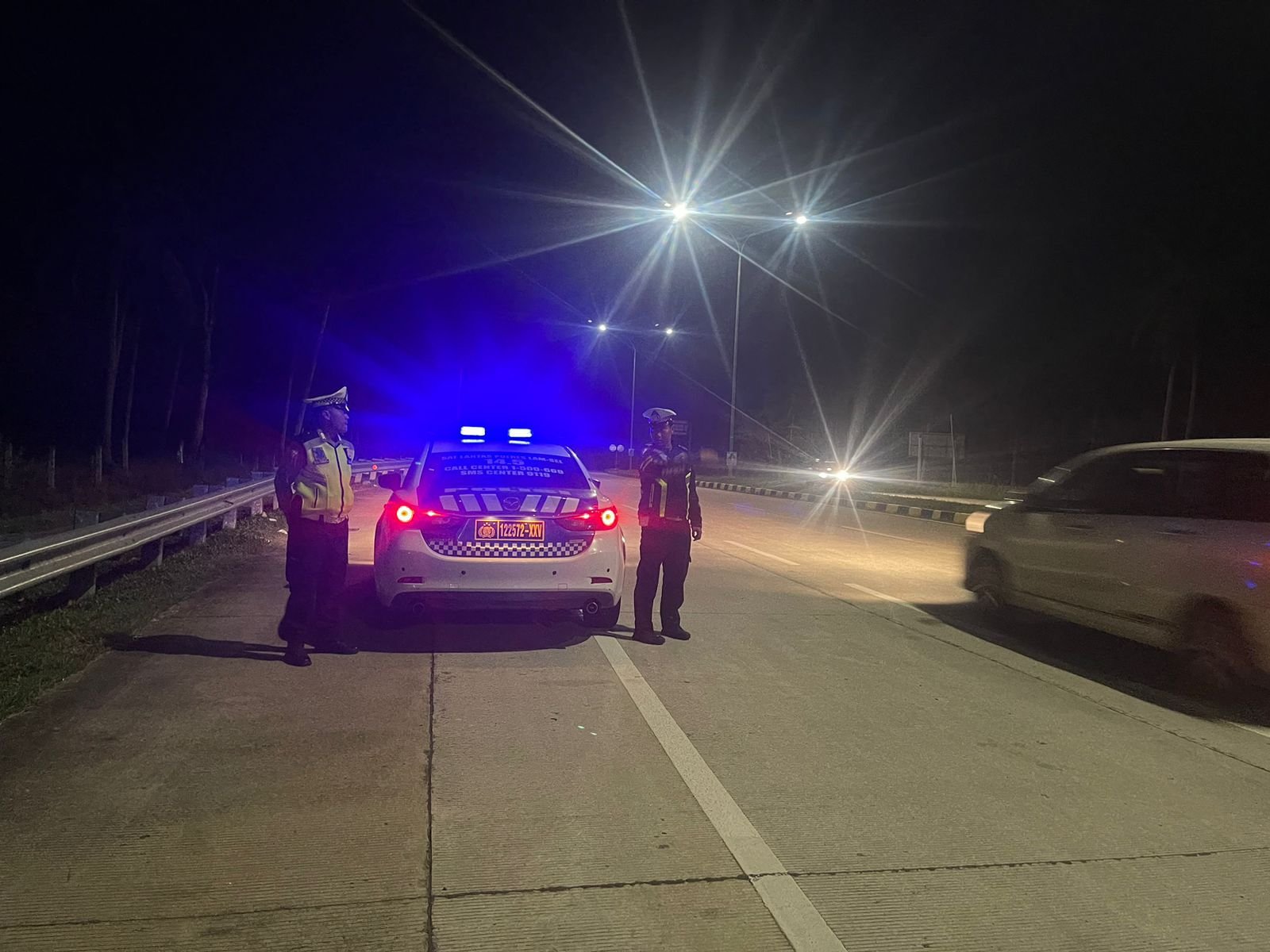 Cegah Premanisme Dan Balapan liar Porles Lampung Selatan Gelar Patroli