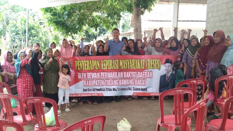 Sopyan Rades, Anggota DPRD Tubaba, menggelar Reses perdana Masa Persidangan ke-1 tahun 2024