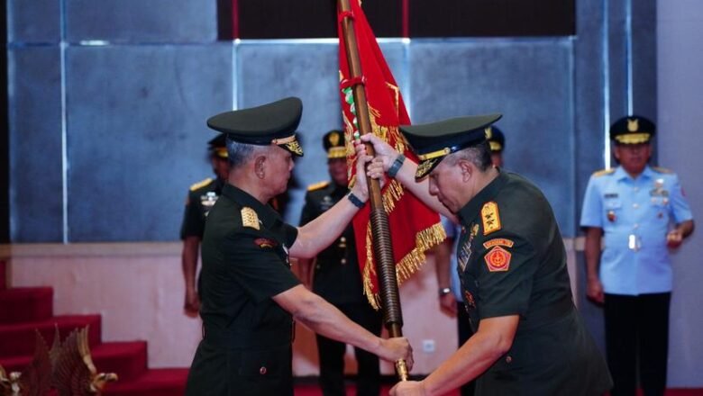 Kasum TNI Pimpin Sertijab 6 Jabatan Strategis di Mabes TNI