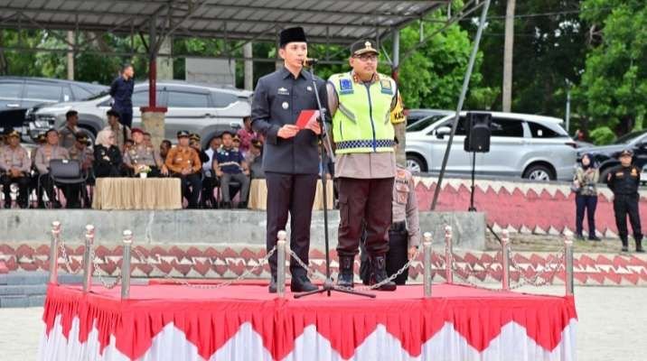 Bupati Lampung Selatan Pimpin Apel Operasi Ketupat 2025