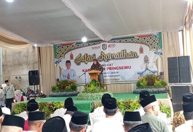 Wakil Bupati Pringsewu Hadiri Safari Ramadan di Masjid Baitul Maghfiroh