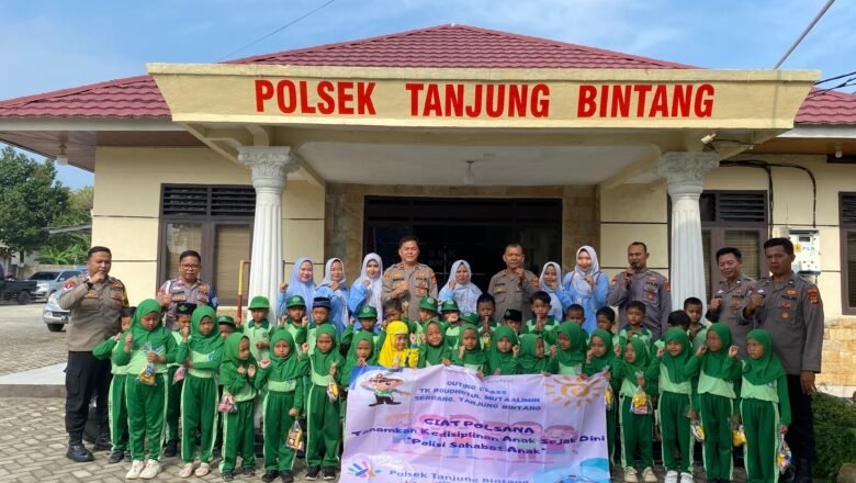 Polisi Sahabat Anak, Polsek Tanjung Bintang Pererat Hubungan Polisi dan Anak Usia Dini