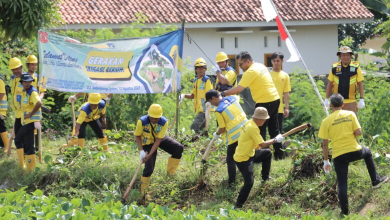 BBWS Mesuji Sekampung Gelar Gerakan Irigasi Bersih HUT RI ke-80 di Way Sekampung Demi Pasokan Air Pertanian Lancar dan Ketahanan Pangan Lampung